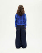 Maglione blu in lana merino japan Miranda sostenibile - 4