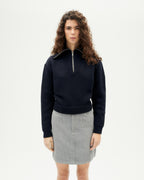 Maglione blu lana Tanit sostenibile-1