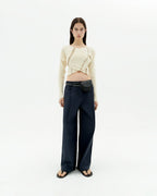 Jersey rayas crudo punto Adele sostenible-2