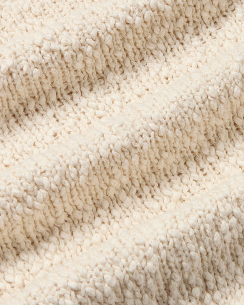 Jersey blanco punto Clara sostenible - silueta 2