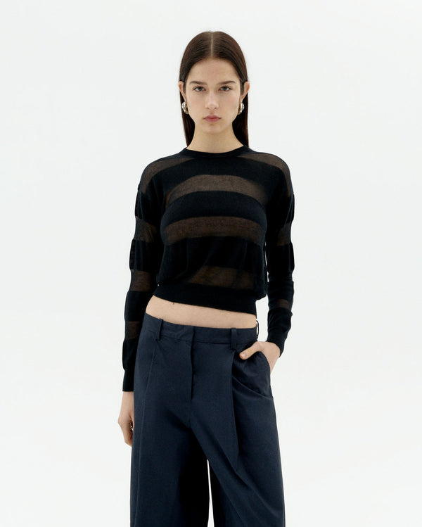 Jersey Semitransparente Be - Negro