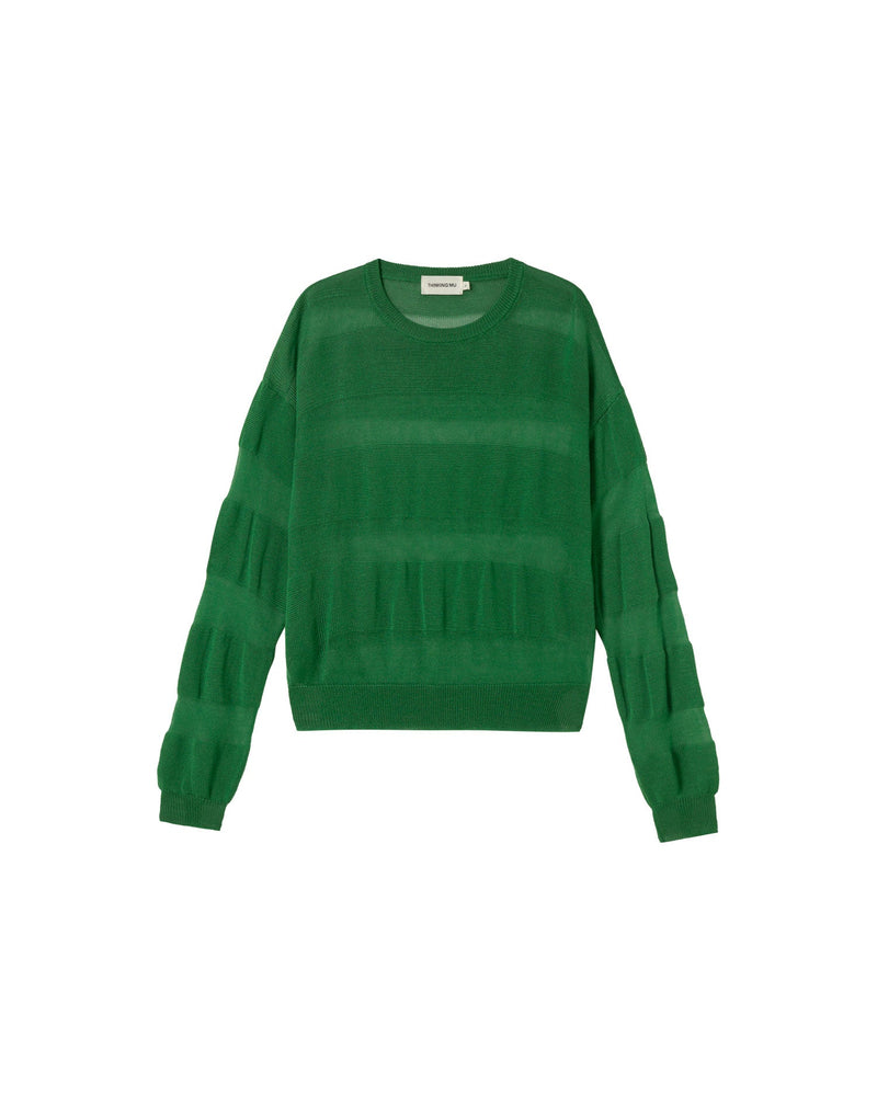 Jersey verde punto Be sostenible - silueta 1