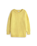 Jersey oversize lana merino amarillo Liza sostenible - silueta 1