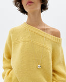 Jersey oversize lana merino amarillo Liza sostenible - 3
