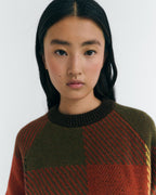 Pull En Laine À Carreaux Nur