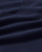 Aloma sustainable blue cashmere jumper silhouette - 2