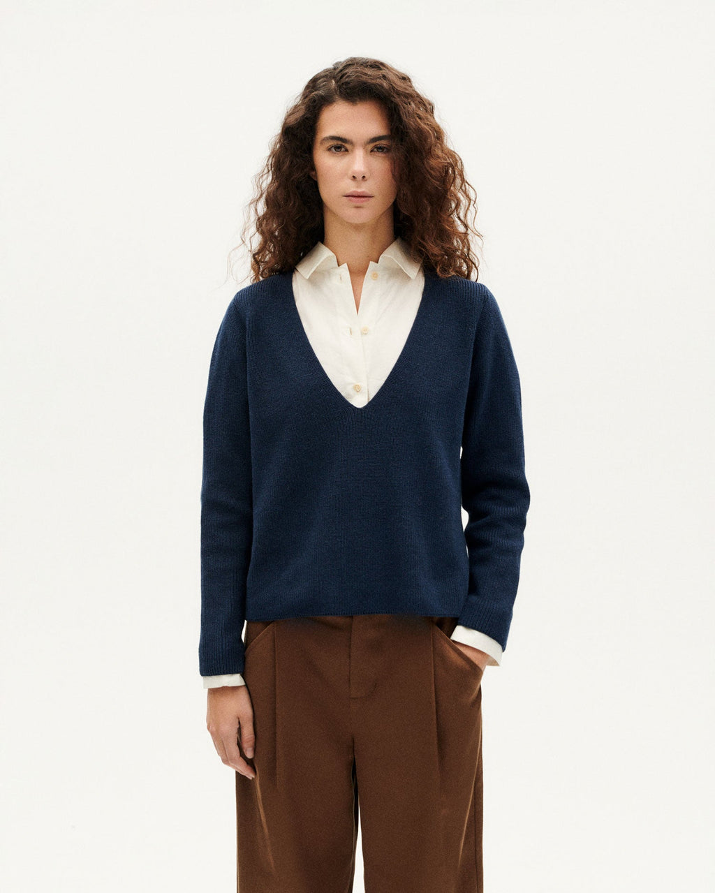 Aloma Cashmere Jumper - Navy Blue