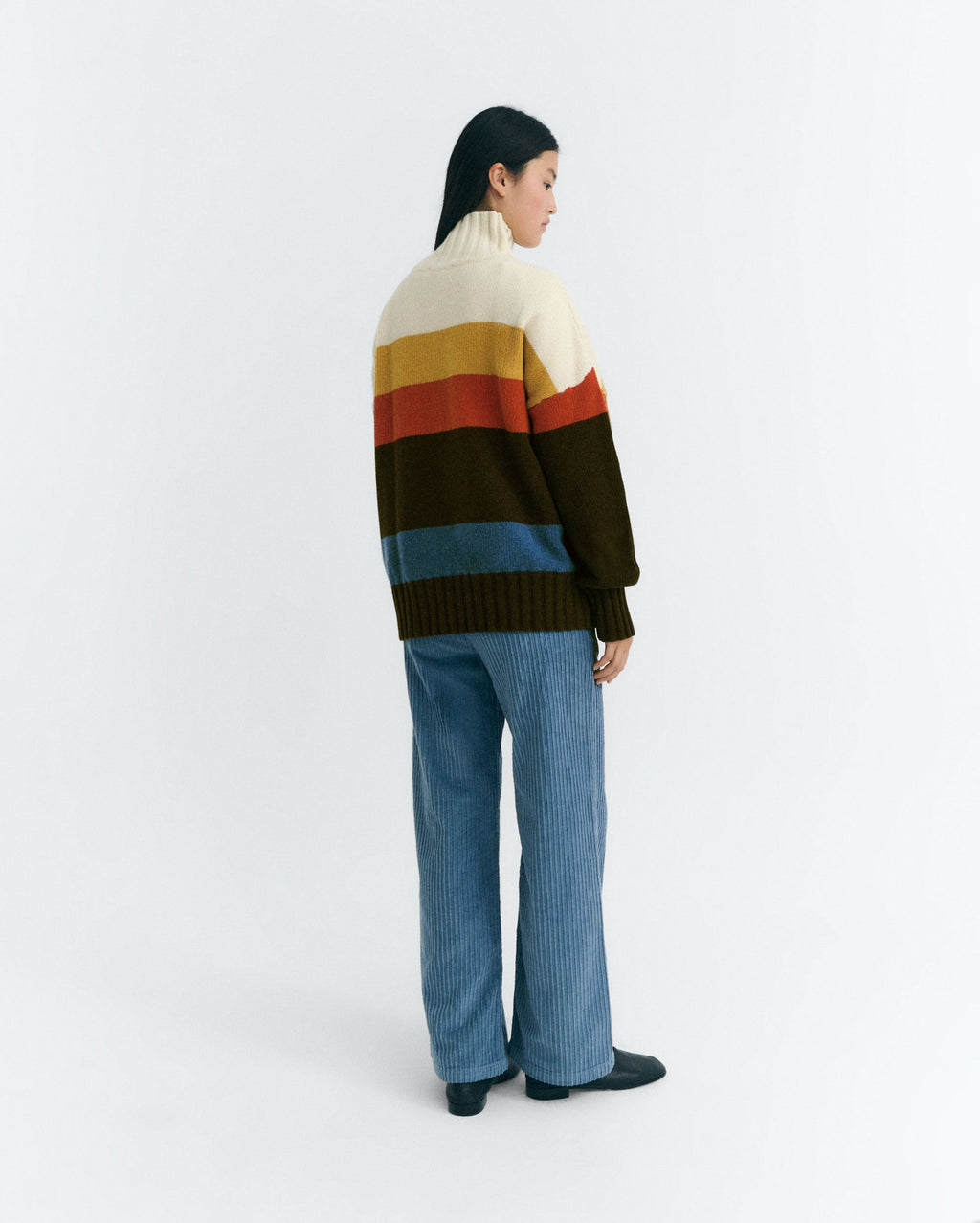 Oversize-Wollpullover Gestreift Imogen