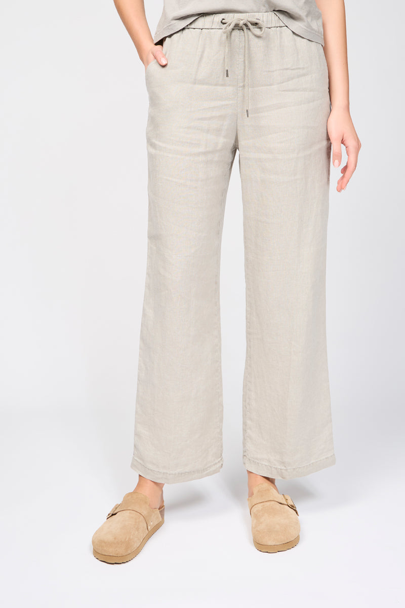 Pantalon De Détente En Lin - Pigment Limoneux - Femme
