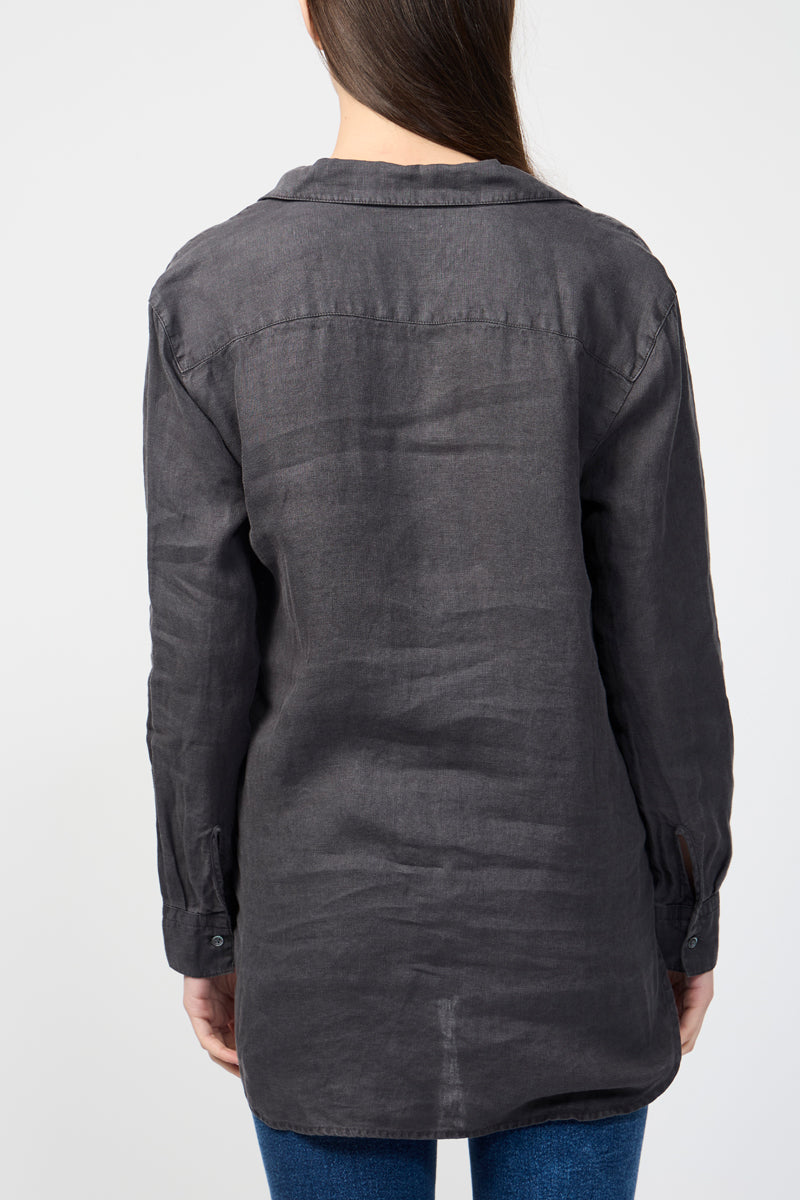 Lightweight Linen Shirt - Magma Pigment - Women