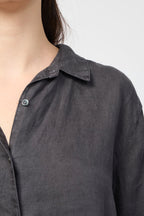 Lightweight Linen Shirt - Magma Pigment - Women