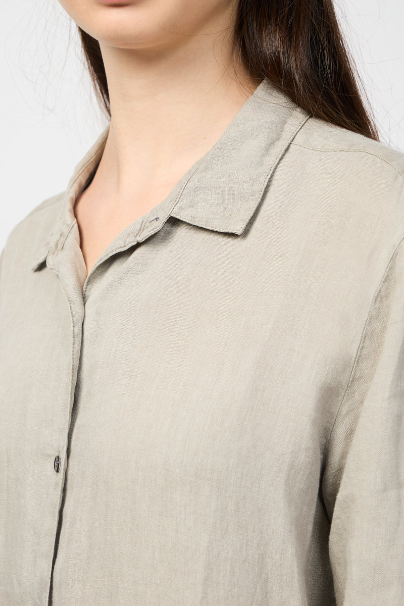 Light Linen Shirt - Silty Pigment - Women