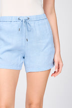 Short En Lin Léger Teint En Pièce - Delta Pigment - Femme