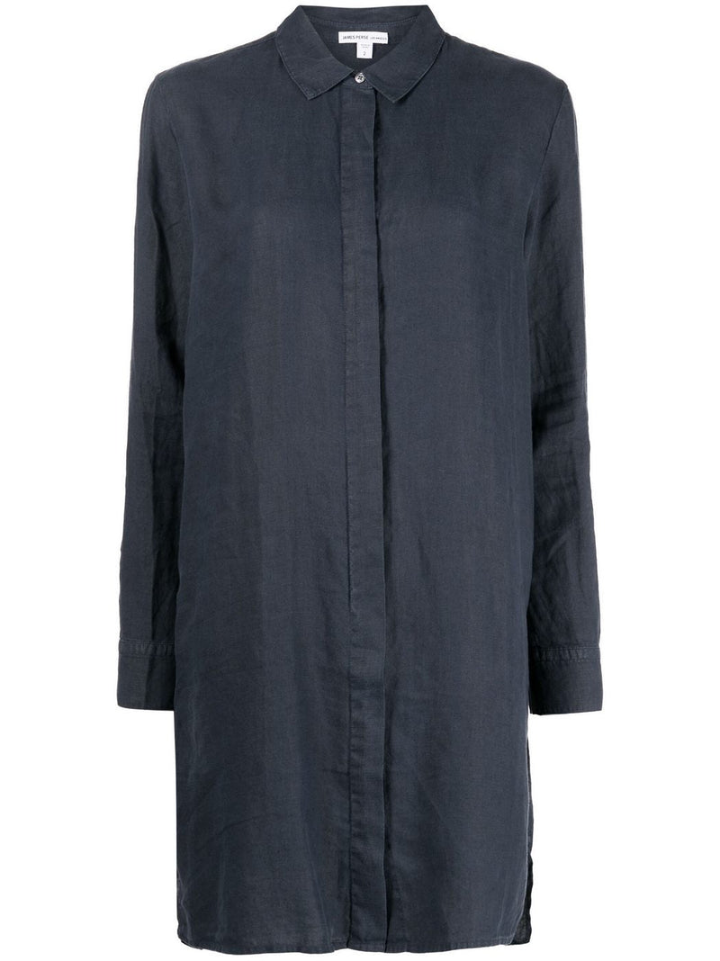 Vestido camisero de lino ligero - Spritz Pigment - Mujer