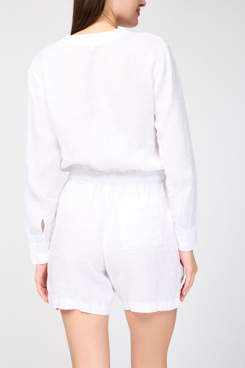 Mono Ls Linen - Blanco - Mujer