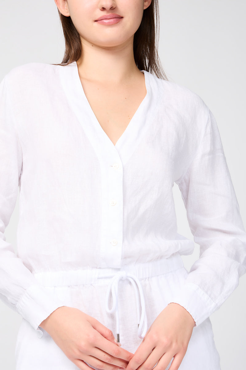 Mono Ls Linen - Blanco - Mujer