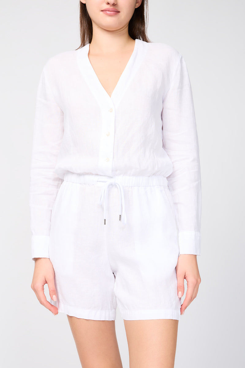 Mono de Lino Ls - Blanco - Mujer