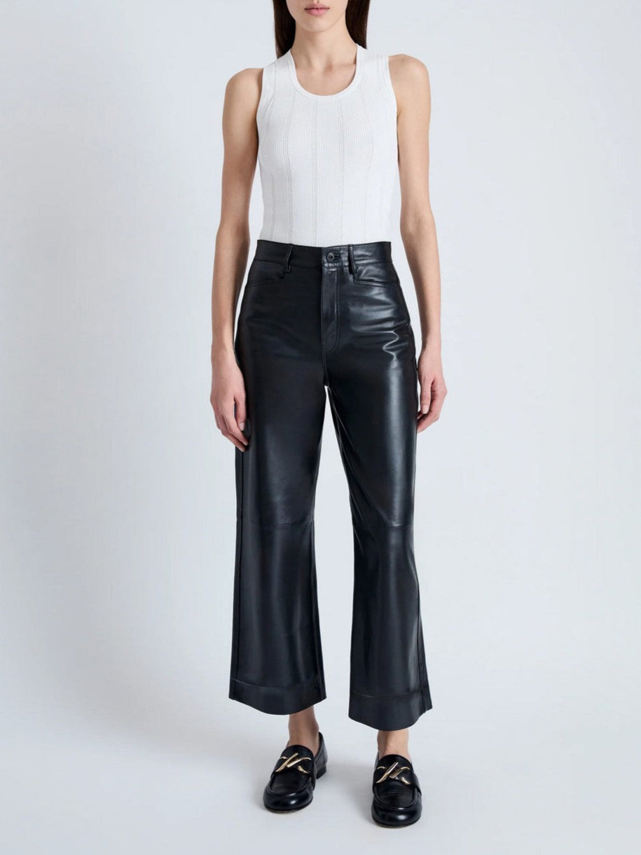 Proenza Schouler - Leather Culottes - Black - Mujer