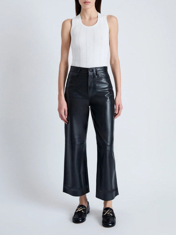 Proenza Schouler - Leather Culottes - Black - Mujer