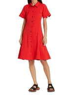 Proenza Schouler - Vestido camisero de manga corta - Poppy - Mujer