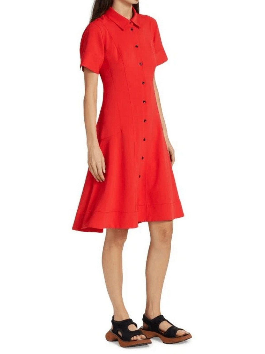Proenza Schouler - Vestido camisero de manga corta - Poppy - Mujer