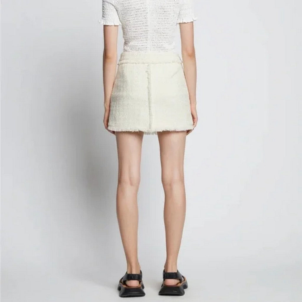 Proenza Schouler - Tweed Mini Skirt - Off White - Femme