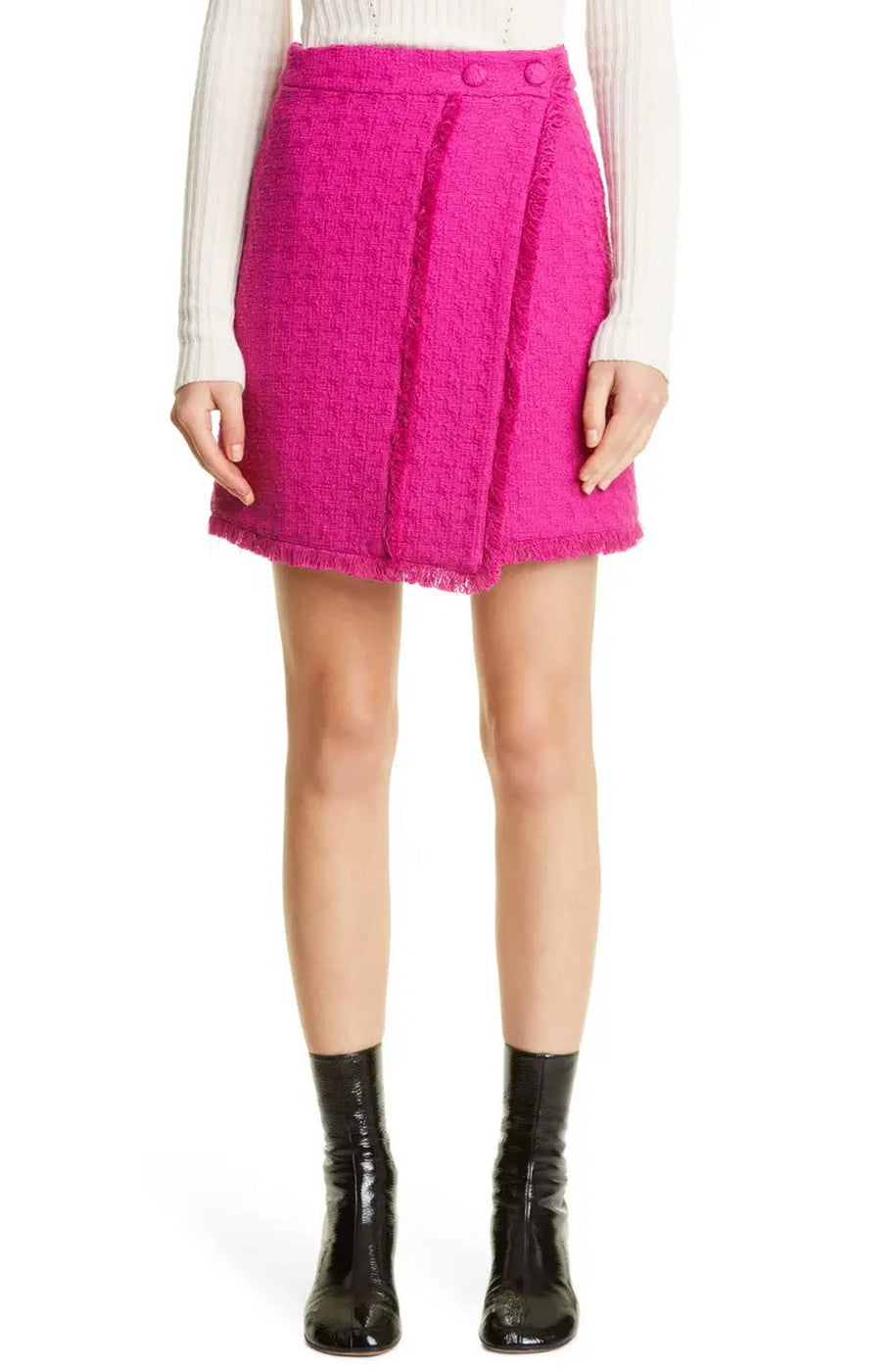 Proenza Schouler - Minifalda de Tweed - Magenta - Mujer