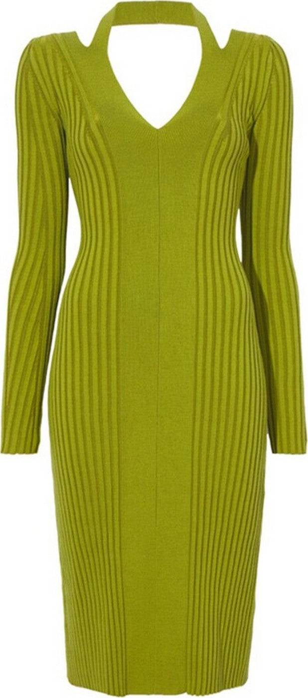 Proenza Schouler - Knit Halter Dress - Chartreuse - Mujer