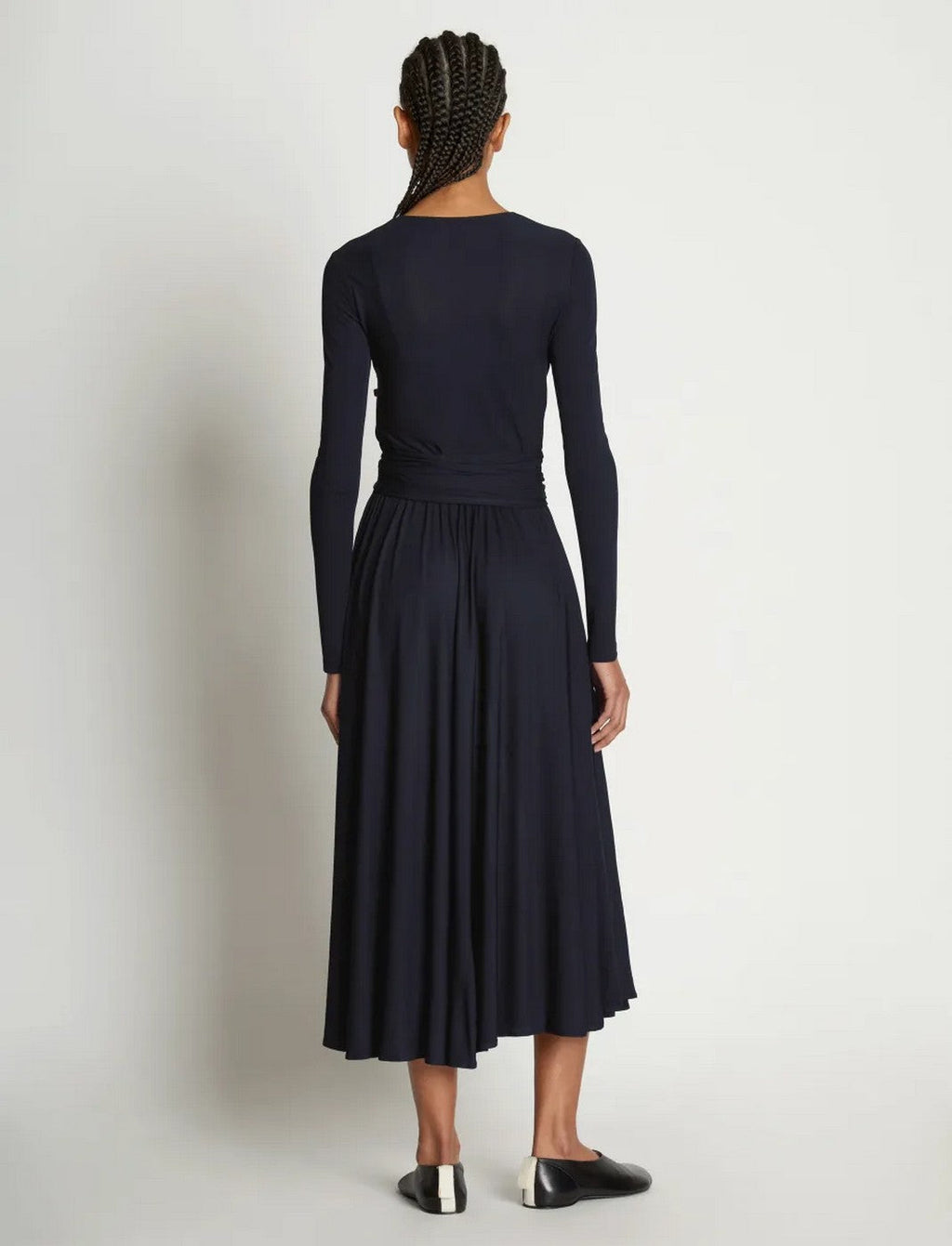 Proenza Schouler - Matte Crepe Wrap Dress - Black - Women
