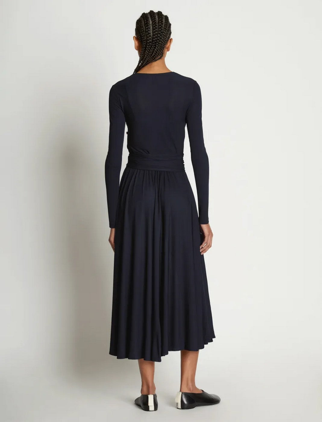 Proenza Schouler - Matte Crepe Wrap Dress - Black - Women