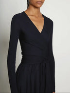 Proenza Schouler - Matte Crepe Wrap Dress - Black - Women