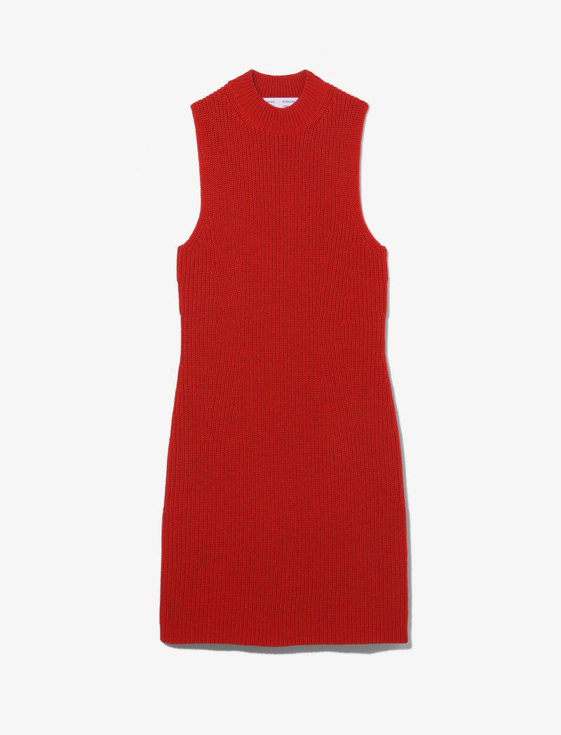 Proenza Schouler - Sleeveless Cashfeel Mini Dress - Vermillion - Femme