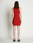 Proenza Schouler - Sleeveless Cashfeel Mini Dress - Vermillion - Femme