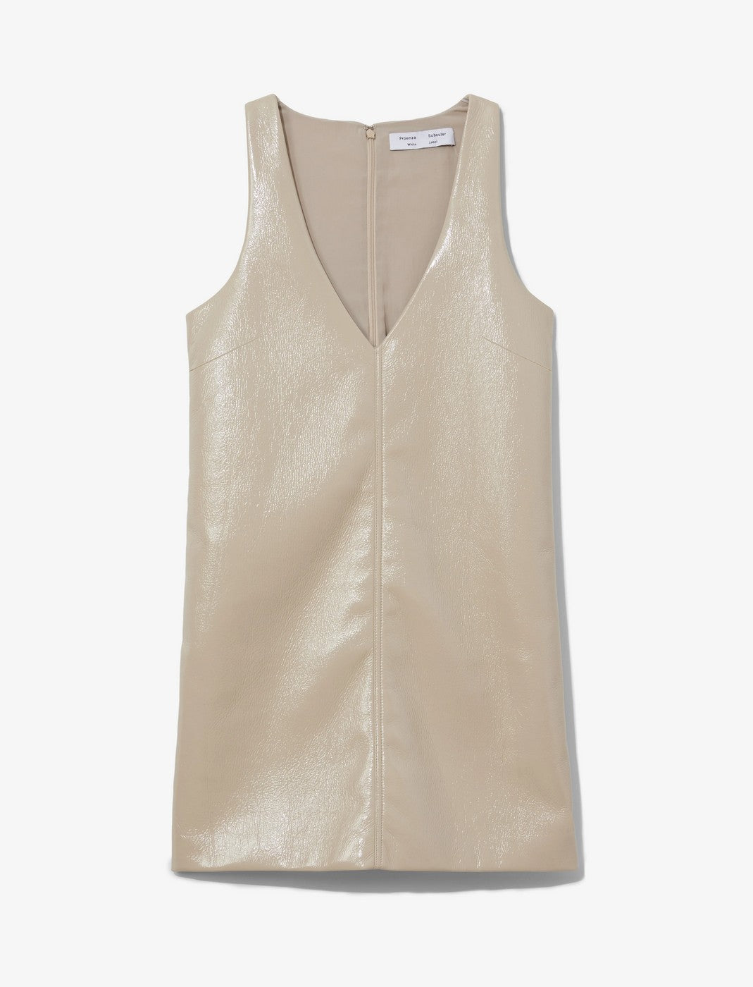 Proenza Schouler - Vinyl V-Neck Shift Dress - Fawn - Mujer