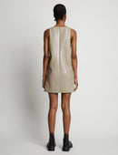 Proenza Schouler - Vinyl V-Neck Shift Dress - Fawn - Femme