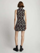 Proenza Schouler - Printed Smocked Mini Dress - Mint/Black - Femme