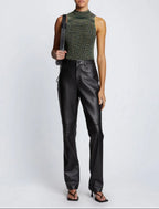 Proenza Schouler - Space Dye Mock Neck Tank Top - Navy/Lime/Black - Women