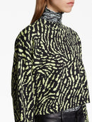 Proenza Schouler - Animal Jacquard Sweater - Black/Lime - Femme