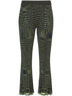 Proenza Schouler - Space Dye Knit Pant - Navy/Lime/Black - Femme