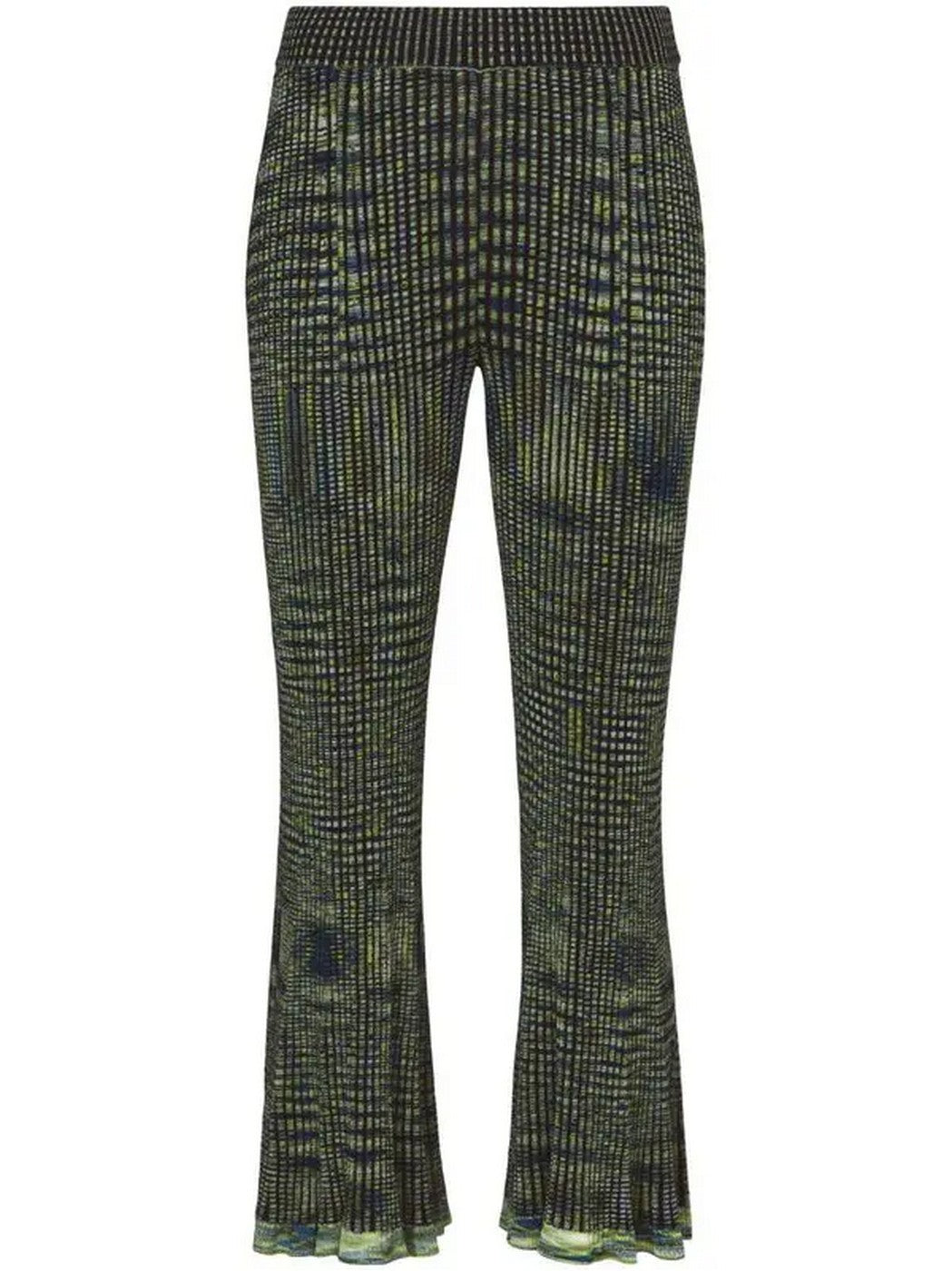 Proenza Schouler - Space Dye Knit Pant - Navy/Lime/Black - Femme