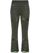 Proenza Schouler - Space Dye Knit Pant - Navy/Lime/Black - Femme
