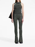 Proenza Schouler - Space Dye Knit Pant - Navy/Lime/Black - Femme