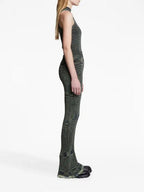 Proenza Schouler - Space Dye Knit Pant - Navy/Lime/Black - Femme