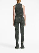 Proenza Schouler - Space Dye Knit Pant - Navy/Lime/Black - Femme