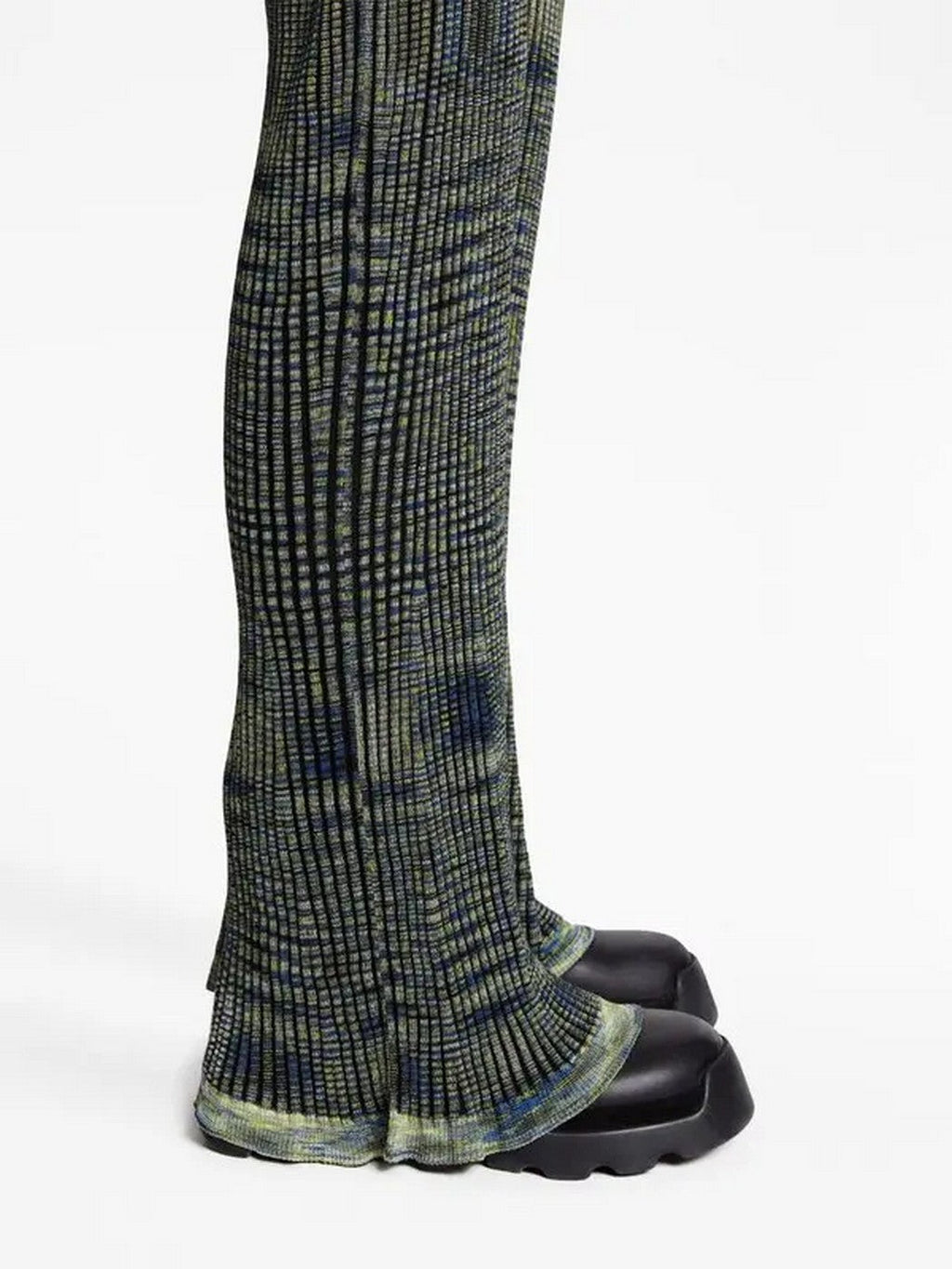 Proenza Schouler - Space Dye Knit Pant - Navy/Lime/Black - Femme