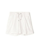 Shorts de senderismo con doble plisado - Blanco - Mujer