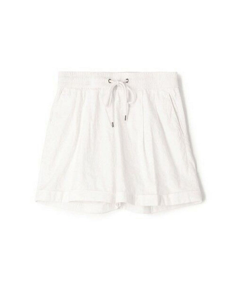 Shorts de senderismo con doble plisado - Blanco - Mujer