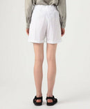Shorts de senderismo con doble plisado - Blanco - Mujer