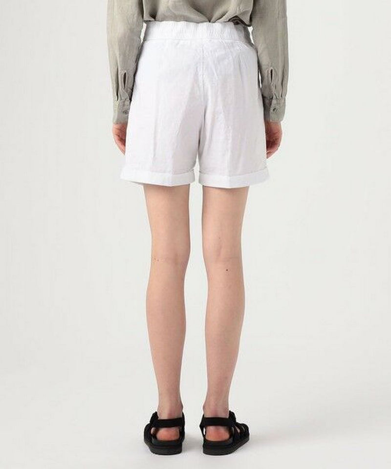 Shorts de senderismo con doble plisado - Blanco - Mujer