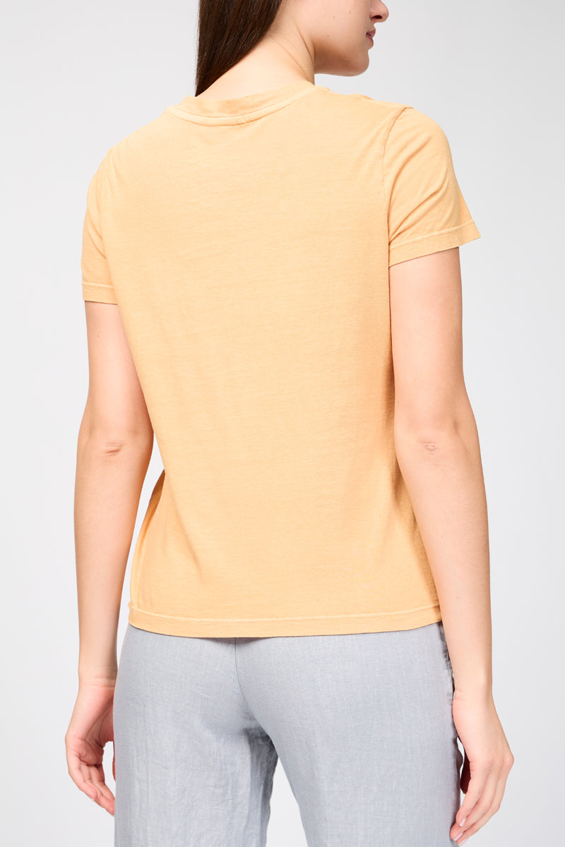 T-Shirt Vintage Pour Petit Garçon - Pigment Abricot - Femme